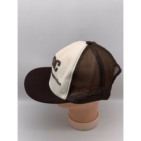 Vintage MAC Trucker Hat Brown Snapback Mesh Made in USA - Picture 3 of 10